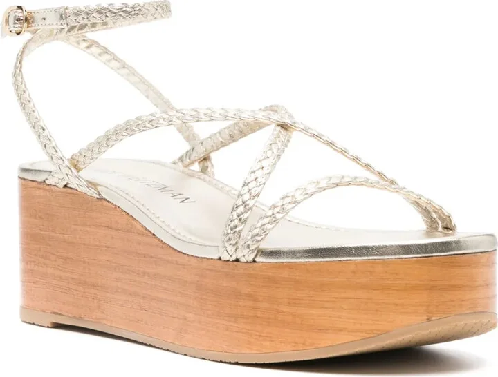 75mm Wovette wedge sandals - Image 2