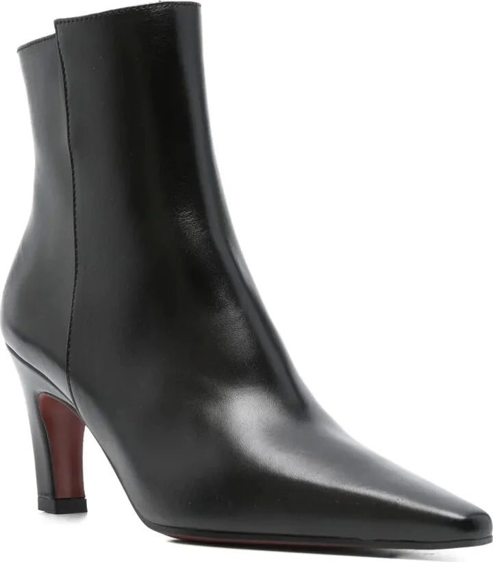 75mm Yanira pointed-toe heeled ankle boots - Image 2