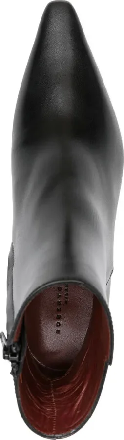 75mm Yanira pointed-toe heeled ankle boots - Image 4