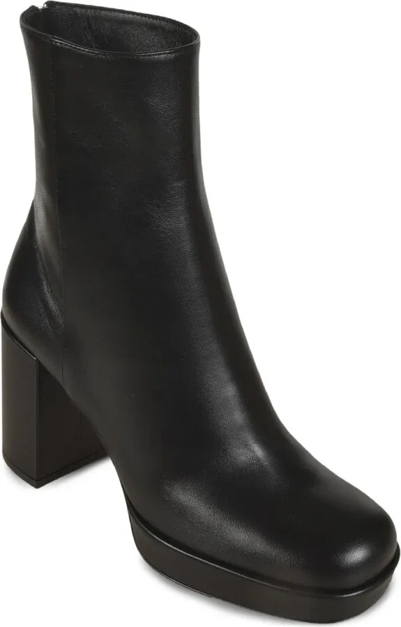 75mm Zip-Detail Platform Ankle Boots - Image 2