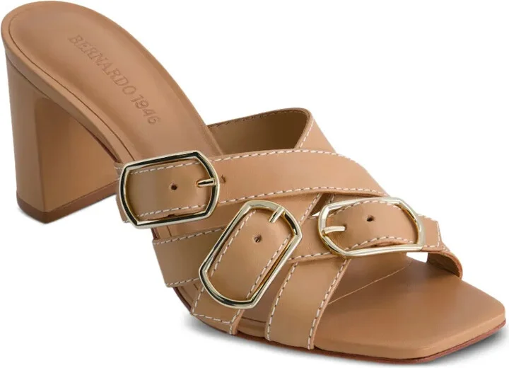 76mm Bea buckle-embellished block-heel sandals - Image 2