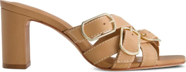 76mm Bea buckle-embellished block-heel sandals