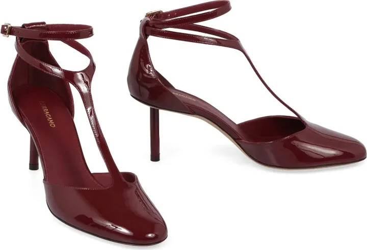 76mm Décolleté T-strap pumps - Image 2
