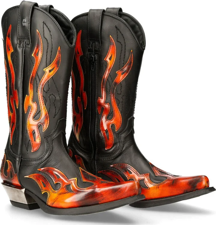 7921-S2 West Cowboy Leather Boots