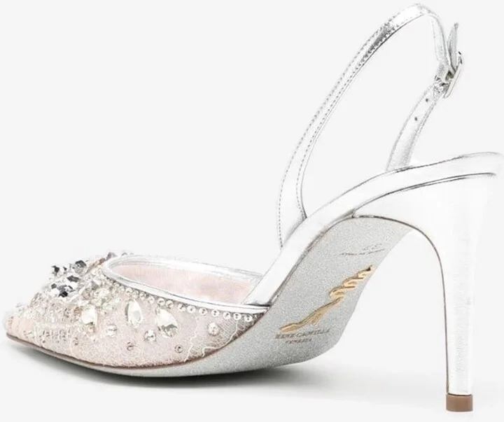 80 Crystal-Embellished Pointed Pumps - Image 2