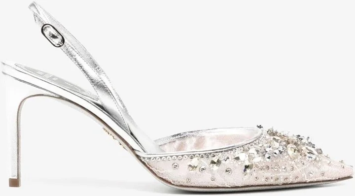 80 Crystal-Embellished Pointed Pumps