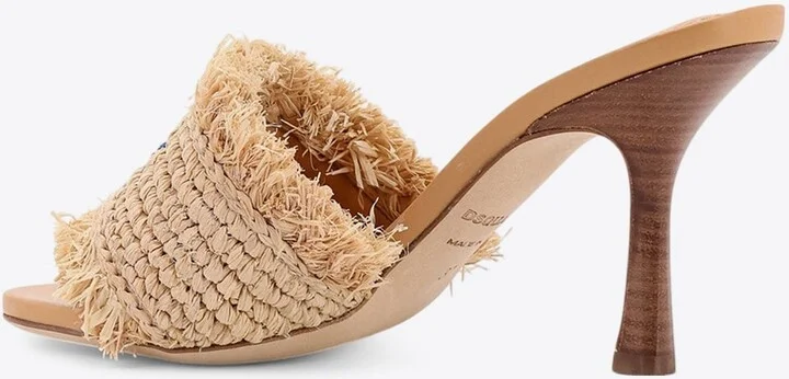 80 Frayed Raffia Sandals - Image 2
