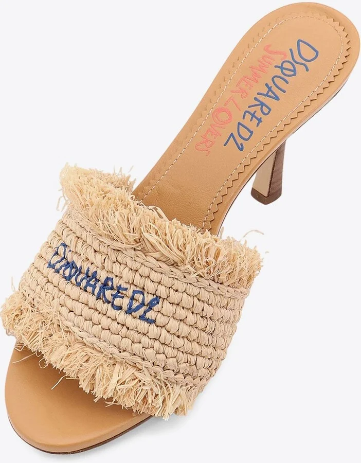 80 Frayed Raffia Sandals - Image 3