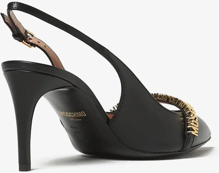 80 Logo Lettering Slingback Pumps - Image 2