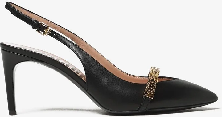 80 Logo Lettering Slingback Pumps