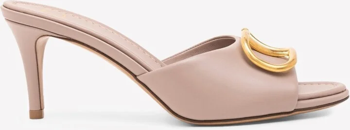 80 VLogo Signature Mules in Calf Leather