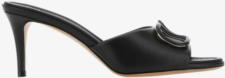 80 VLogo Signature Mules in Calf Leather