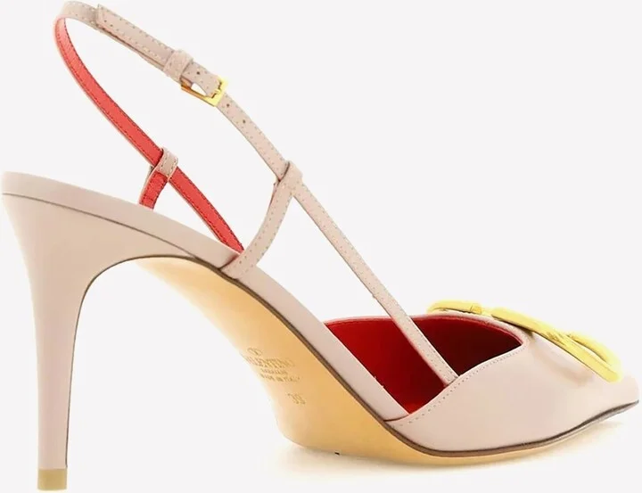 80 VLogo Slingback Leather Pumps - Image 2