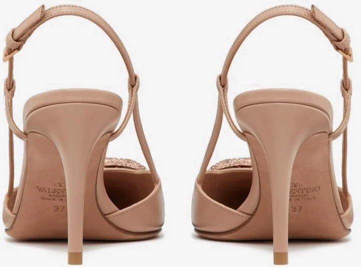 80 VLogo Slingback Pumps in Calf Leather - Image 2