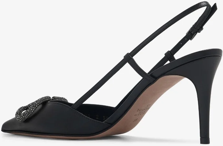 80 VLogo Slingback Pumps in Calf Leather - Image 2