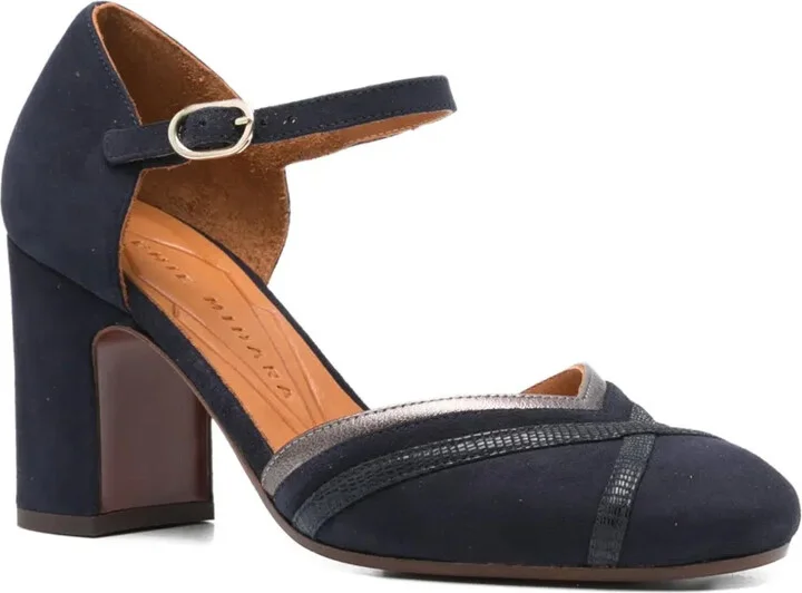 80mm Ankle-Strap Block-Heel Pumps - Image 2