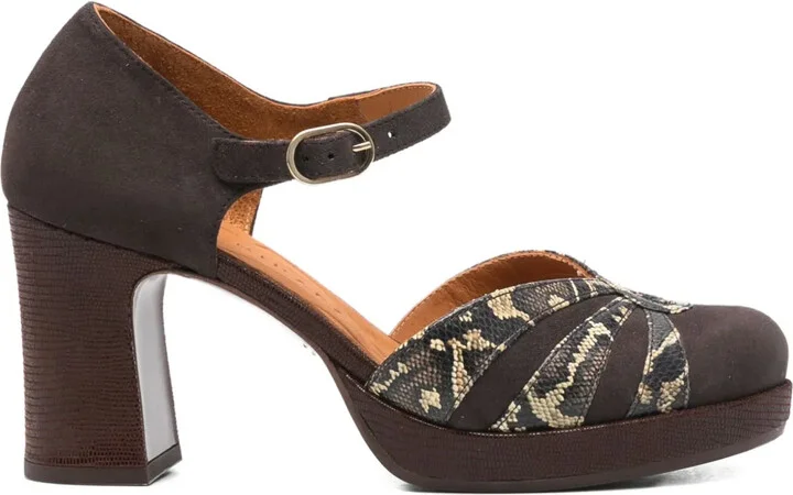 80mm Ankle-Strap Heeled Pumps