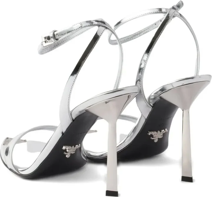 80mm Ankle-Strap Leather Sandals - Image 3