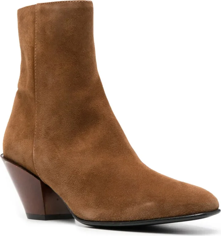 80mm Ankle Suede Boots - Image 2