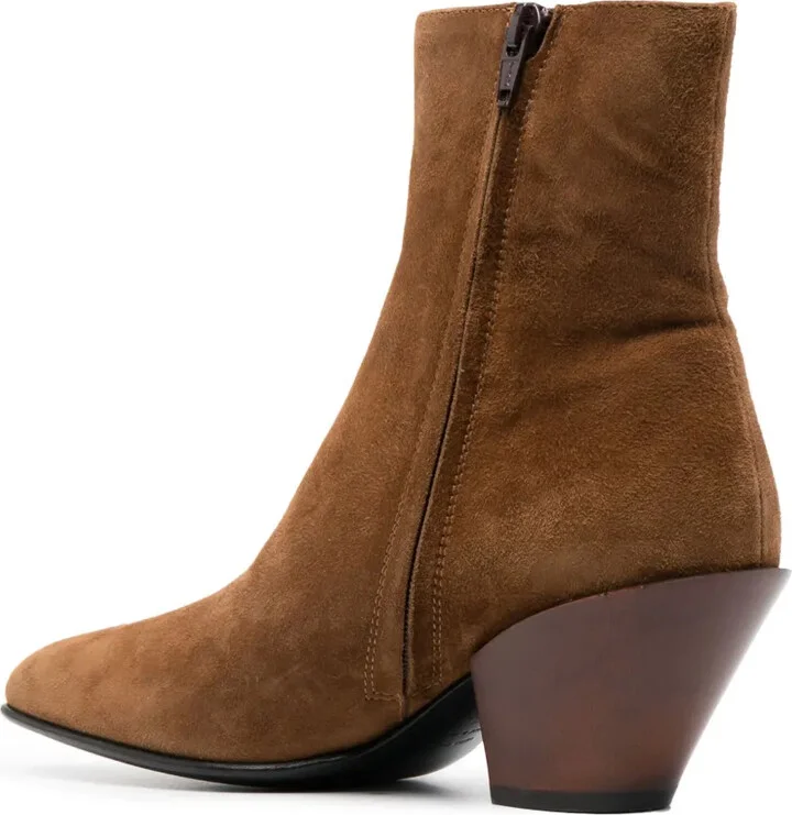 80mm Ankle Suede Boots - Image 3