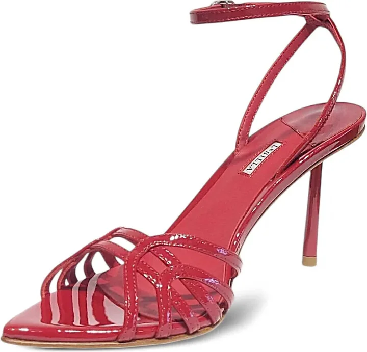 80mm Bella patent-leather ankle-strap sandals - Image 5