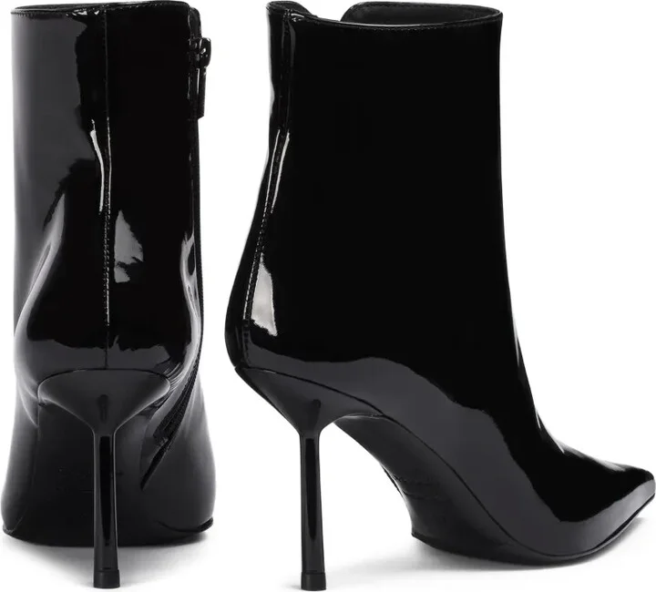 80mm Bella patent pointed-toe ankle boots - Image 3