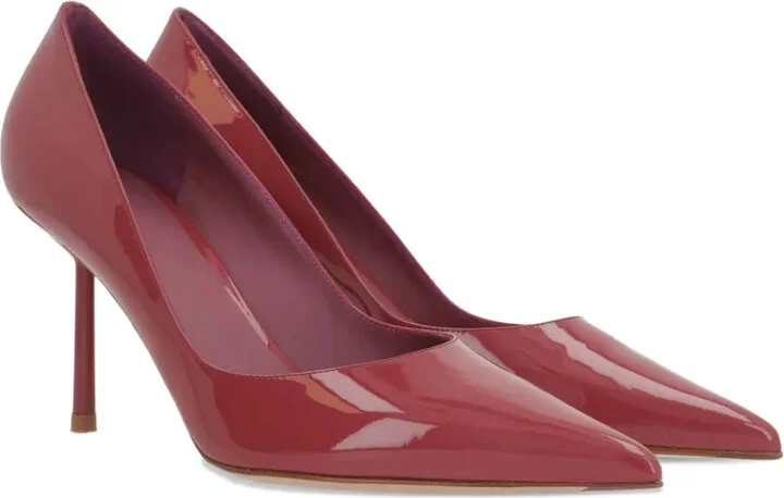 80mm Bella pointed-toe patent-leather pumps - Image 2