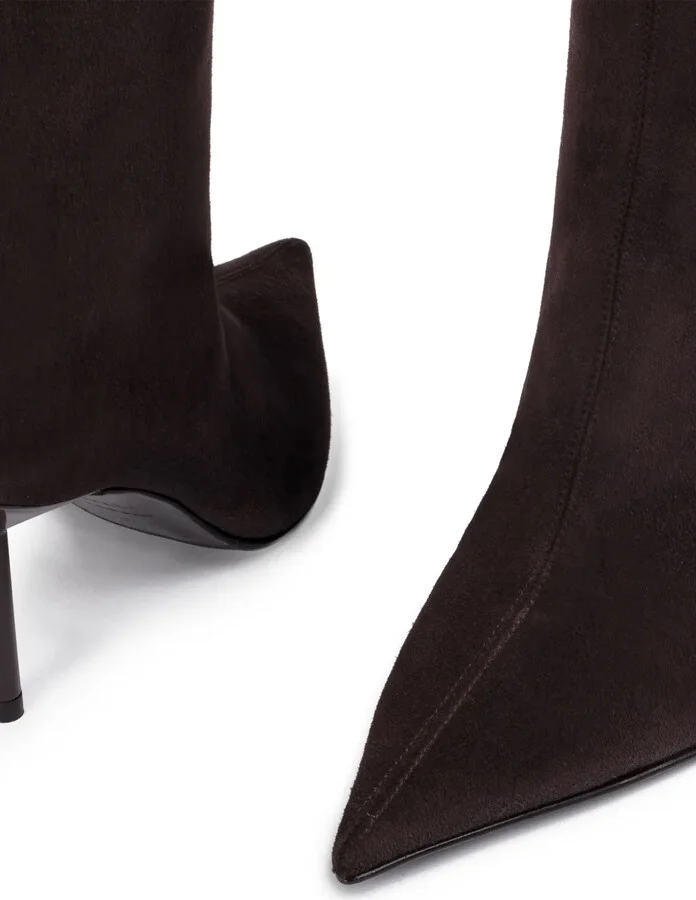 80mm Bella suede boots - Image 4