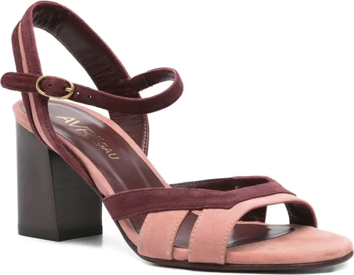 80mm Block-Heel Criss-Cross Sandals - Image 2