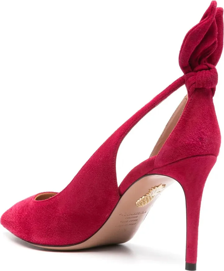 80mm Bow-Detail Cut-Out Pumps - Image 3