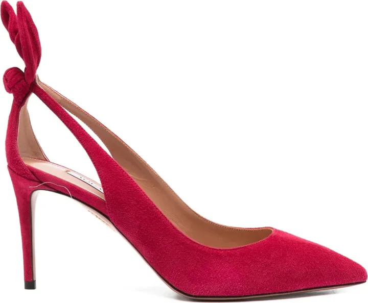 80mm Bow-Detail Cut-Out Pumps