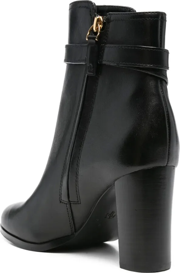 80mm Buckle-Strap Block-Heel Boots - Image 3
