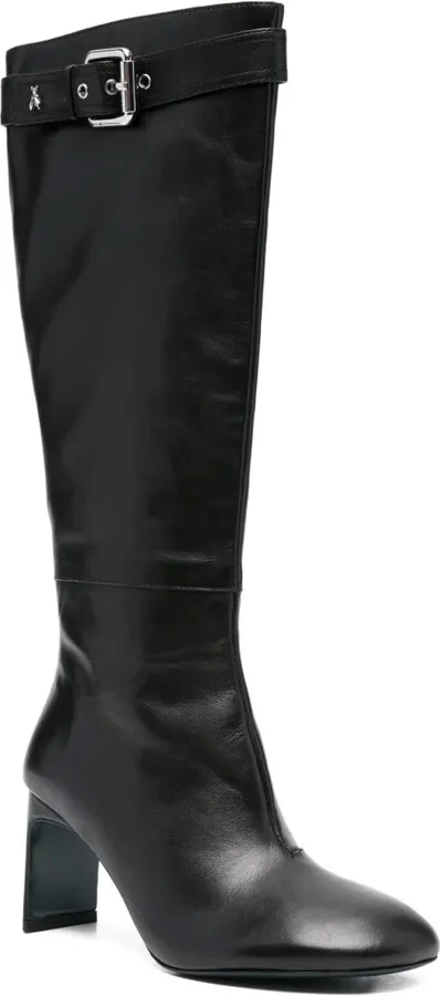 80mm Buckle-Strap Leather Boots - Image 2