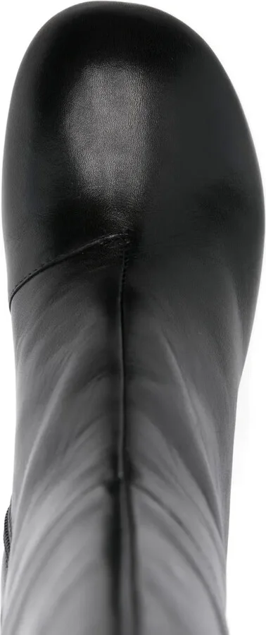 80mm Buckle-Strap Leather Boots - Image 4