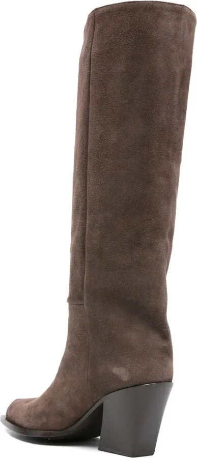 80mm Calf-Suede Pointed-Toe Boots - Image 3