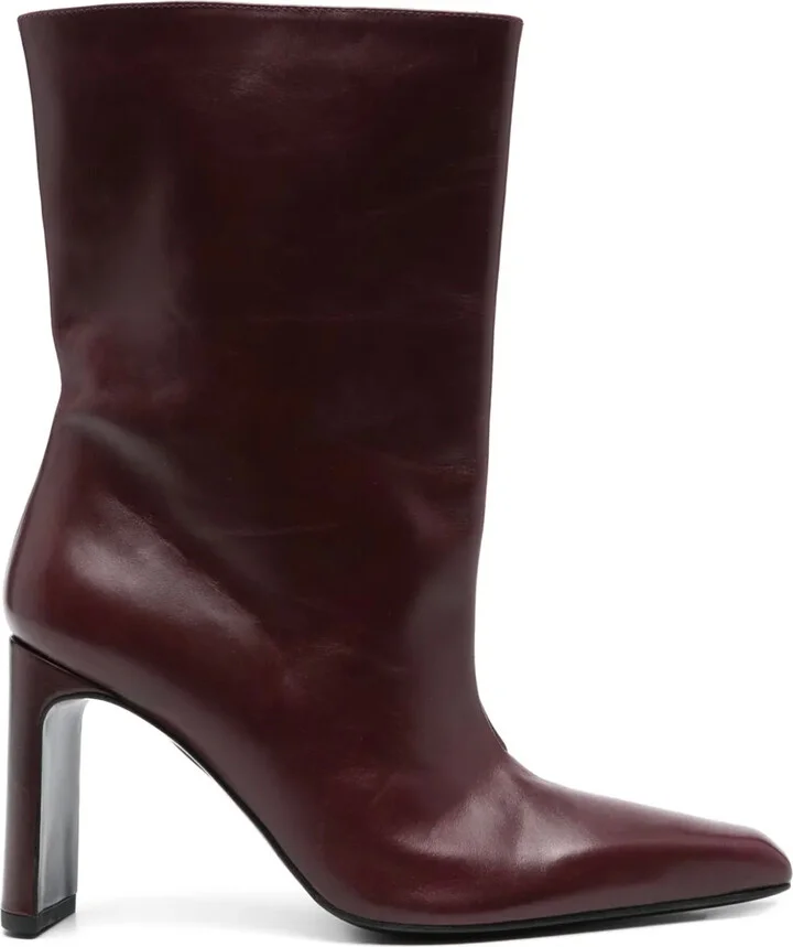 80mm Calfskin Ankle Boots