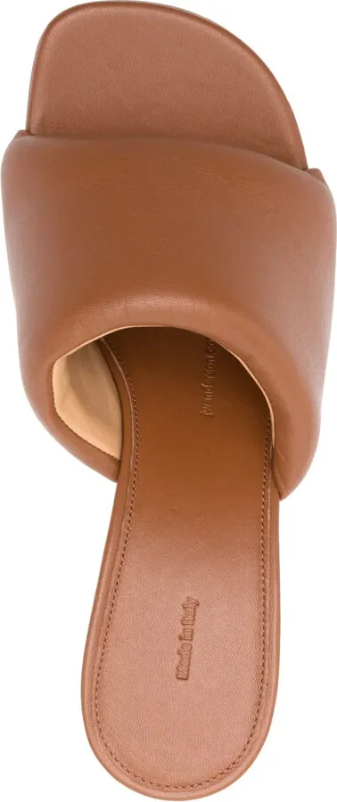 80mm Chain-heel leather sandals - Image 4