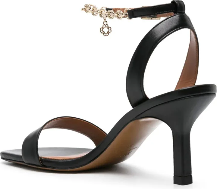 80mm Chain-Link Leather Sandals - Image 3