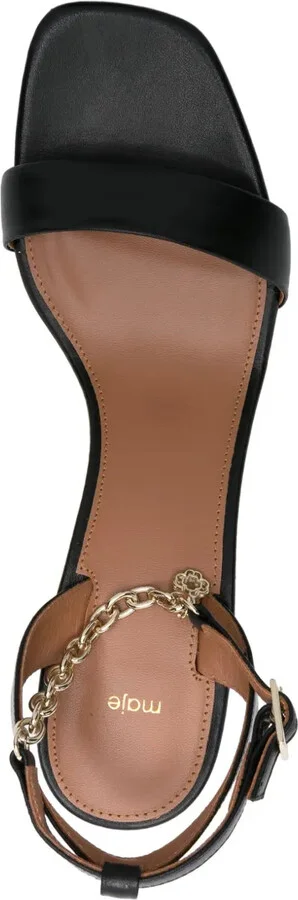 80mm Chain-Link Leather Sandals - Image 4