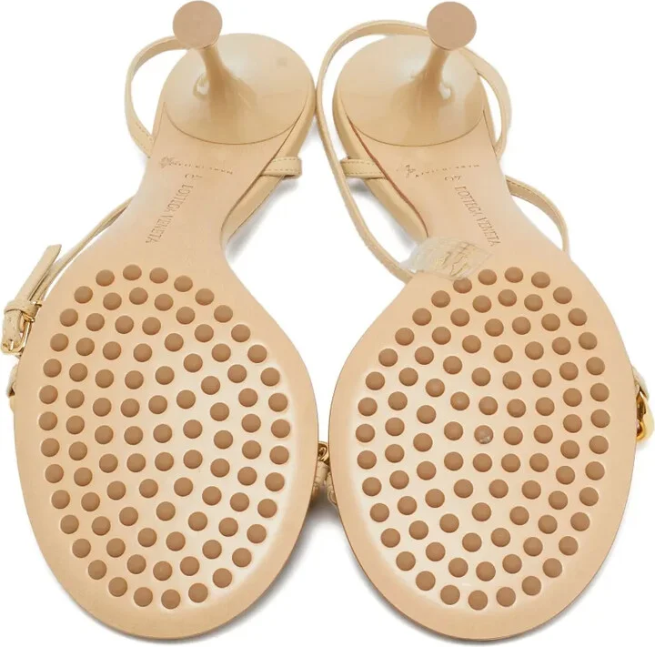 80mm Chain-Link Leather Sandals - Image 3