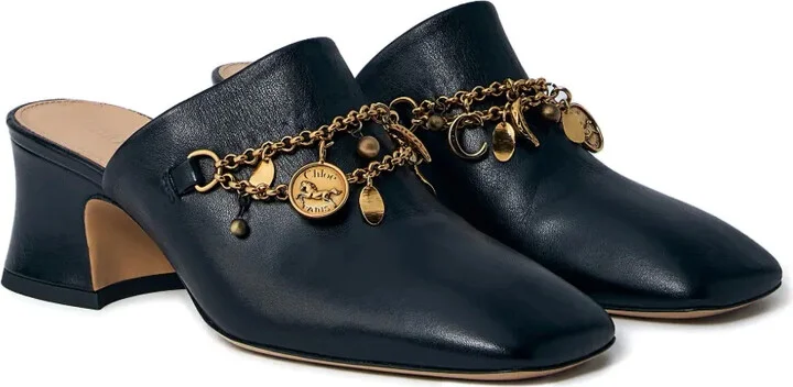 80mm Charm-Embellished Heeled Mules - Image 2