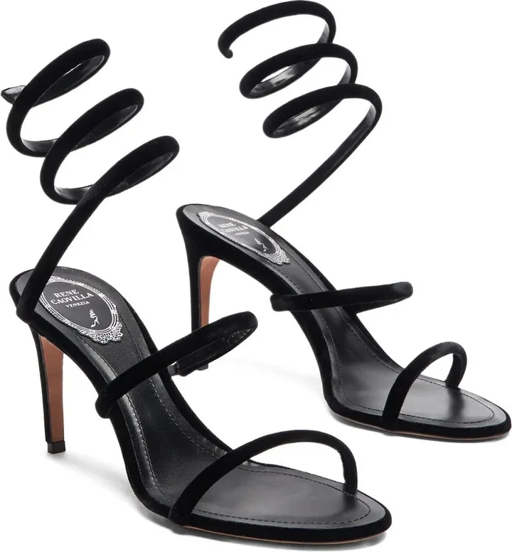 80mm Cleo spiral-ankle-strap sandals - Image 2