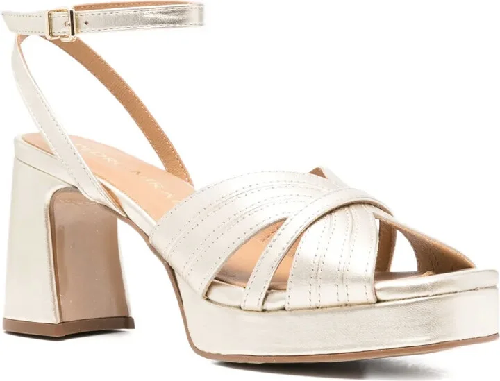 80mm Crossover Platform Sandals - Image 2