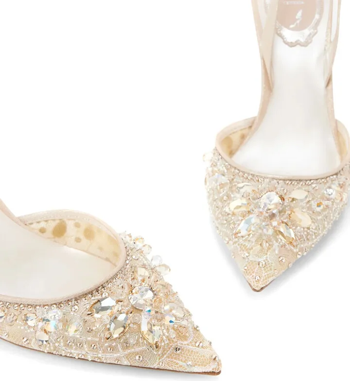 80mm Crystal-Embellished Lace Pumps - Image 4