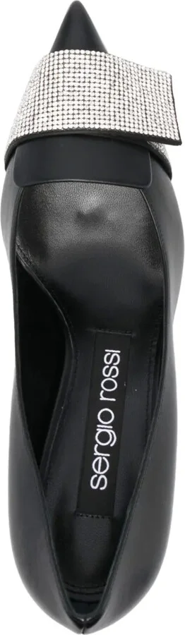 80mm Crystal-Embellished Leather Pumps - Image 4