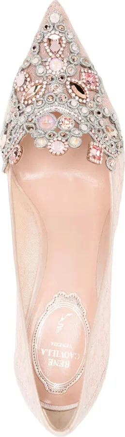 80mm Crystal-Embellished Leather Pumps - Image 4