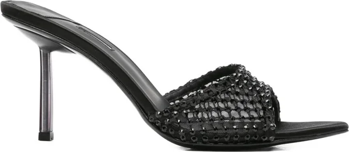 80mm Crystal-Embellished Pointed-Toe Heeled Sandals