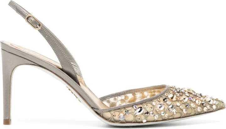 80mm Crystal-Embellished Pumps