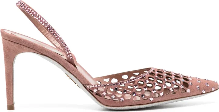 80mm Crystal-Embellished Pumps