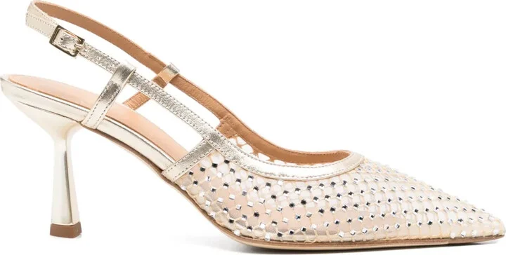 80mm Crystal-Embellished Pumps
